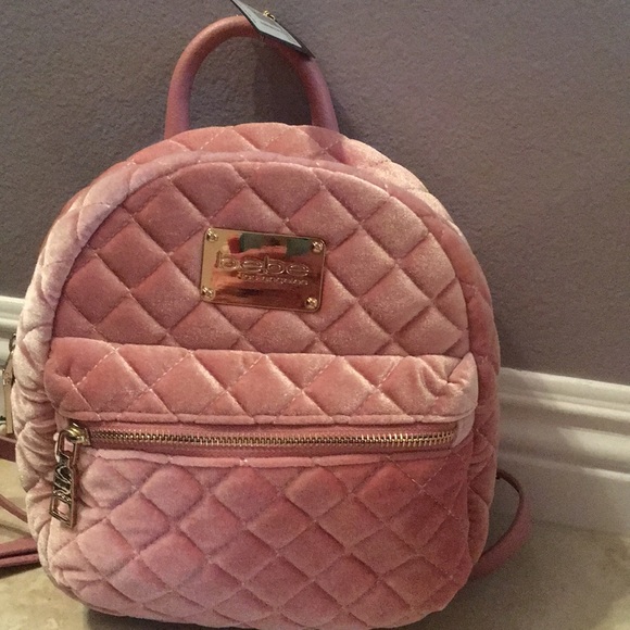 bebe quilted mini backpack